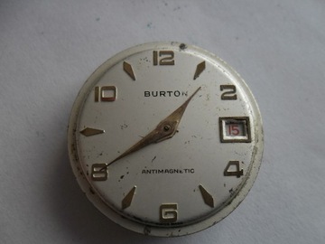 zegarek brytyjski burton mechanizm i tarcza