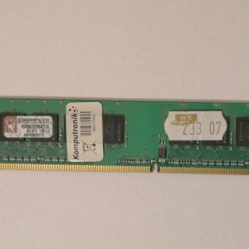 Pamięć KINGSTON KVR667D2N5K2/2G 1GB DDR2 667MHz