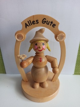 Figurka drewniana "Alles Gute" D.V.W.