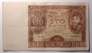 Banknot,  II RP - 100 złotych 1934