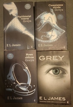 E L James Pięćdziesiąt twarzy Greya x 4