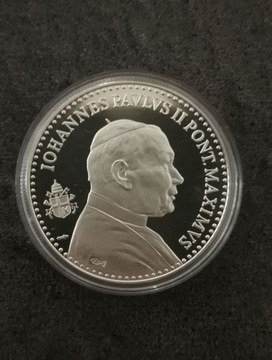 Papież Jan Paweł II medal srebro 925 Francja 2005