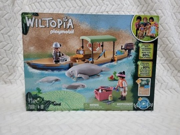 ZESTAW WILTOPIA PLAYMOBIL WYCIECZKA ŁODZIĄ 