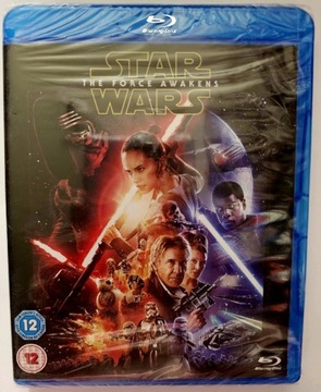 Star Wars The Force Awakens blu ray NOWY EN