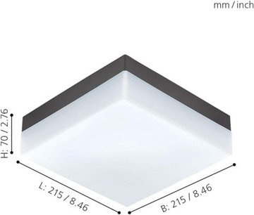 EGLO Sonella zewnętrzna lampa sufitowa LED IP44