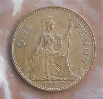 Wielka Brytania 1 Pens one penny 1967