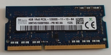 Pamięć RAM 8GB Hynix DDR3 HMT451S6BFR8A 1600MHZ 2X4GB