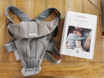 Nosidełko Babybjorn Mini Mesh Beżowe