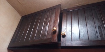 Fronty,drzwiczki drewniane + uchwyty,Mahoń,4 szt.