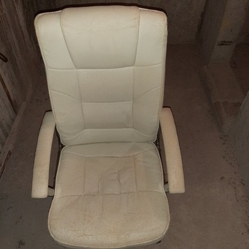 Fotel biurowy plus krzesło drewniane/do renowacji