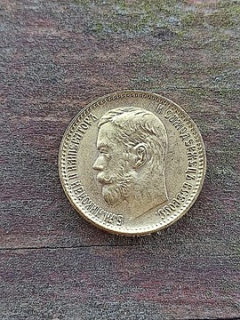 5 rubli 1902 rok ruska moneta Rosja wykopki monet