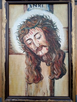 Wizerunek Pana Jezusa w koronie cierniowej - Olej