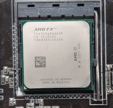 Procesor AMD FX 6300 6 rdzeni 6 wątków 3.5GHz
