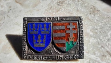Odznaka ze srebra. Mecz Szwecja-Węgry 1941