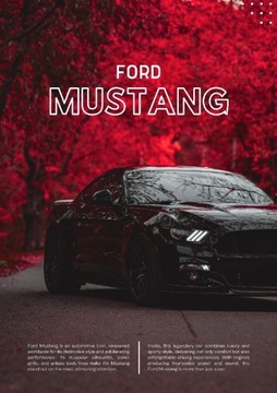 PLAKAT FORD MUSTANG 