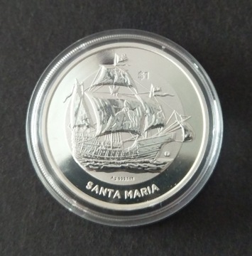 Santa Maria, 1oz srebro, 2022 rok