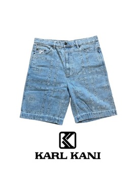 Szorty jeansowe Karl Kani Bleached Blue (L) - nowe