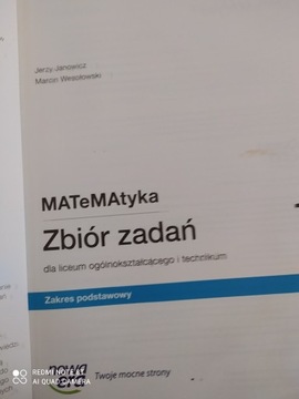 Zbiór zadań matematyka kl. 1