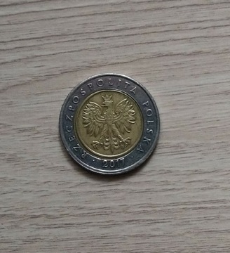 Moneta 5 zł 2017 rok 