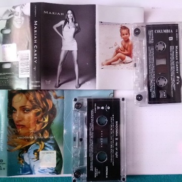 Madonna Ray of Light / Mariah Carrey 1s  2 kasety