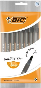 Długopis bic round stic classic czarny 8 sztuk
