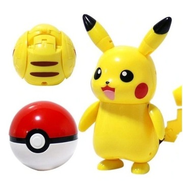 Pokeball Pikachu + Składana Figurka Pokemon 3D 