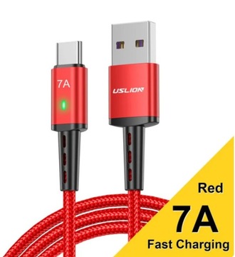 Przewód, kabel ładowarka USB- typ C USLION