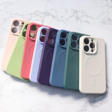 PROMOCJA Silikonowe etui z MagSafe do iPhone 15 Pro Max Silicone Case
