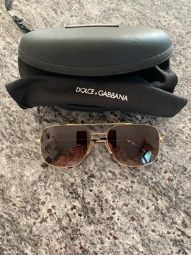 Okulary męskie Dolce Gabbana, pudełko, paragon