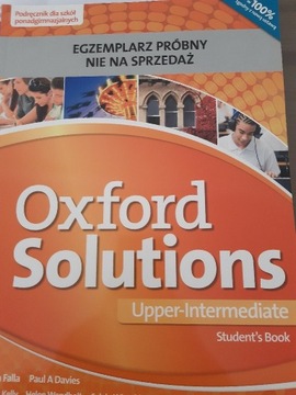 Oxford Solutions upper-intermediate książka uczni 
