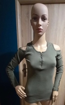 Khaki bluzka S M L