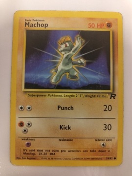 Pokemon Karta TCG machop 59/82 Team Rocket