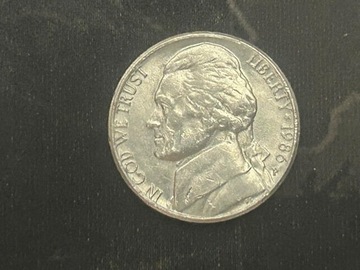 Moneta, USA, 5 Cents, 1986