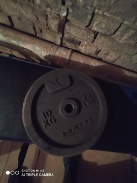 Obciążenie żeliwne 10 kg Domyos Decathlon