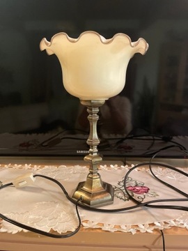Mosiężna lampa na biurko 33 cm