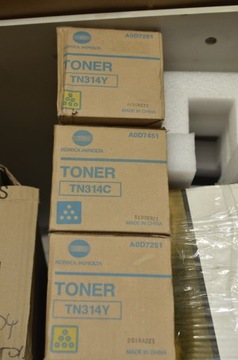 Toner TN314 Konica Minolta c353 oryginały 3 sztuki