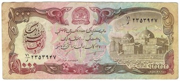 AFGANISTAN 1000 Afganis 1991