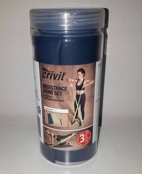 Komplet 4 taśm fitness Crivit