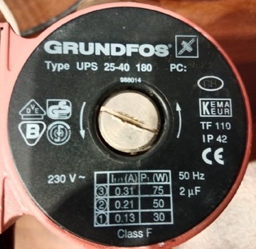 Grundfos UPS 25-40 h-180