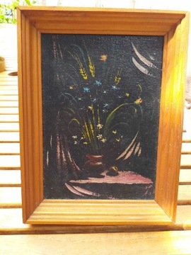 Obrazek - olej na płótnie 15 5 x20,5 cm