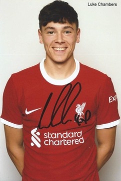 Luke CHAMBERS oryginalny autograf! Liverpool