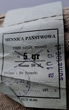 10 groszy 1980 parciak woreczek 1000 sztuk monet