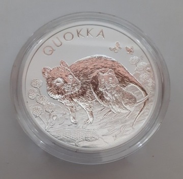 Srebrna moneta Quokka, 1 oz, 2021