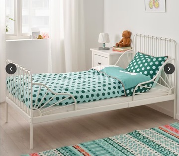 Łóżko MINNEN IKEA - Rama łóżka o regulowanej długości, 80x200 cm