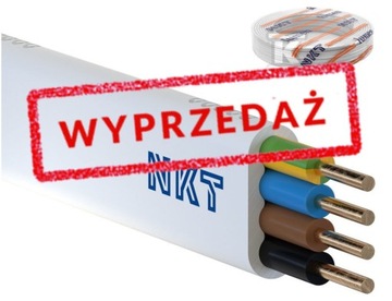 Przewód kabel plaski 4x1,5 NKT 100m.*Warszawa