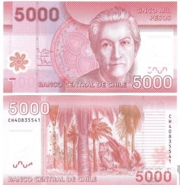 CHILE 5000 pesos  UNC