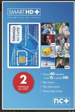 Karta Smart HD+ starter 2 m/ce gratis tnk conax