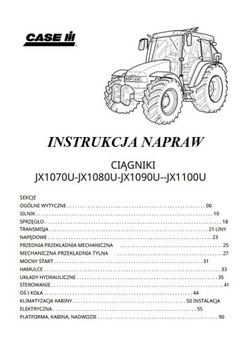 Instrukcja Napraw Case JX 1080U JX 1090U JX 1100U 