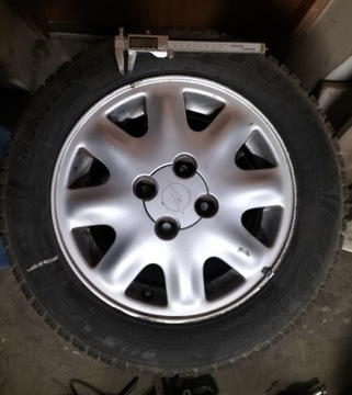 ALUFELGI OPEL ORYGINALNE + OPONY ZIMOWE 175/65/14"