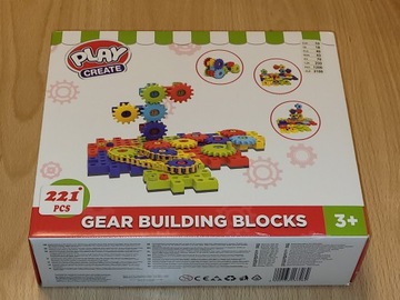 Klocki PLAY CREATE Gear Building Blocks 221 pcs